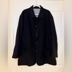 Men's MICHAEL KORS Black Pea Coat Size XL